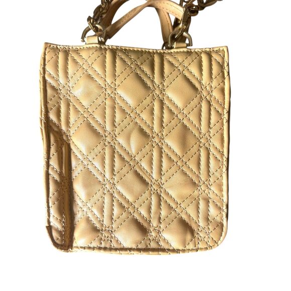 ZARA Quilted Satchel Style Small Tote Bag‎ Mustard Yellow - Picture 4 of 6